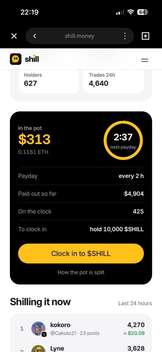 thiengugo1's tweet photo. $SHILL is coming back strong 👀🔥

The pool keeps climbing — now at $313 with 627 holders and 4.6K trades in 24h.

Looks like the SHILL community is waking up again. 🚀

0x93cfF6Dc0cf59680b8d85b9F3312a24bF1a7c1D8

Let’s keep watching! $SHILL https://t.co/3OURboSEBQ
