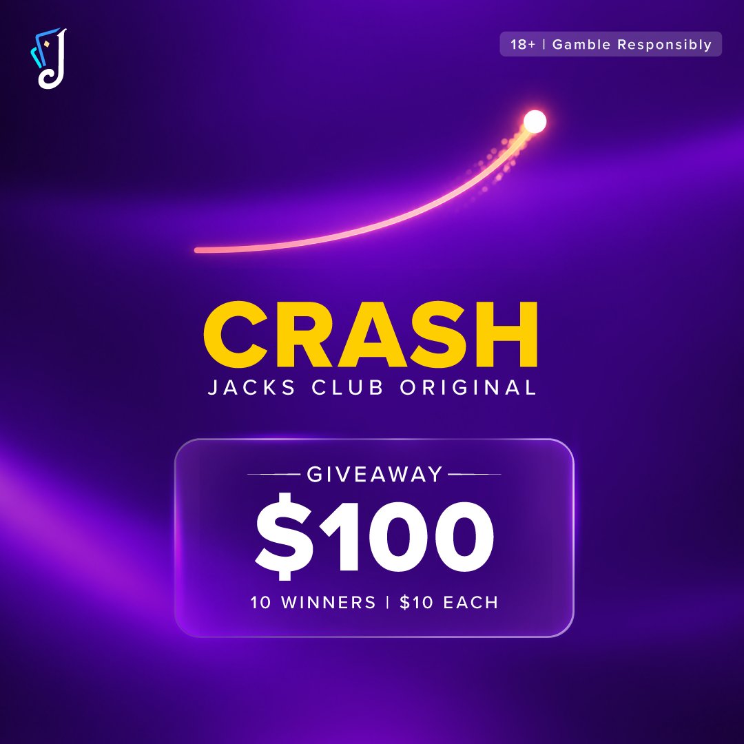 JacksClubCasino's tweet photo. Play one round of Crash and show us where you bailed

RT + drop your username 💬

10 winners, $10 each.

Closes: 4th October https://t.co/UA4hQmf3pP