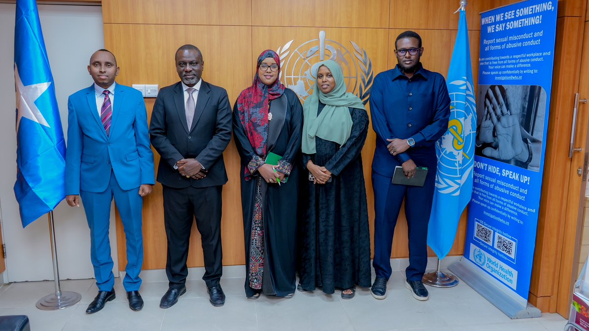 WHOSom's tweet photo. The discussion centered on deepening joint working arrangements between @WHOSom &amp; the Government of Somalia in health, including technical priorities, stronger sector coordination &amp; alignment around NTP expectations, &amp; improving visibility of work on health for the Somali people. https://t.co/4pbFIkwUEg
