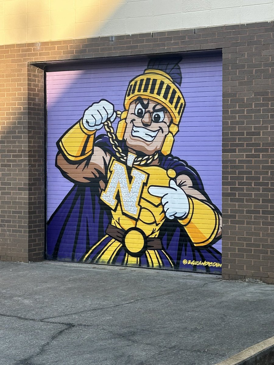 NHSTrojansFB's tweet photo. Thanks to @NHSTrojansFB Alumn @2GZandCountin for the mural!  #WinToday https://t.co/RDaf5QHUwW