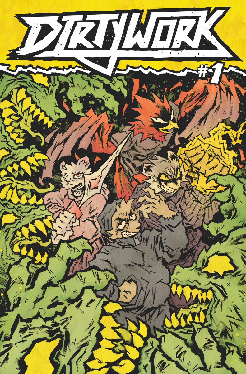 TravoltaTino's tweet photo. My new comic DirtyWork is live on Kickstarter right NOW! 

DirtyWork is about four friends who have to eat aborted fetuses to gain super powers and embark on an epic road trip to kill The President of The United States before he devolves mankind! https://t.co/bn6nCtBWkZ
