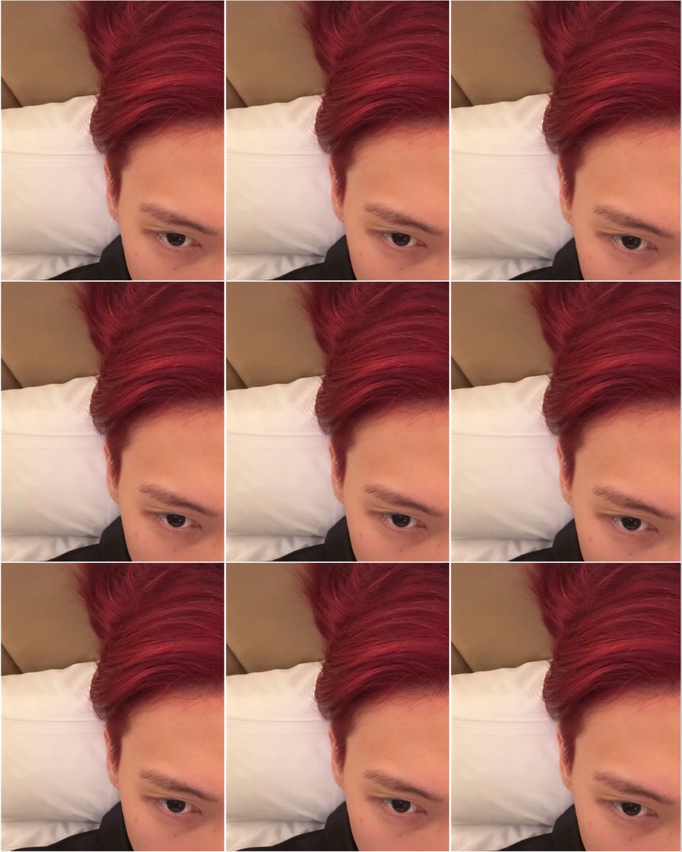 wooyoungiemoons's tweet photo. #wooyoung dyed it CHERRY RED. i need everyone to stay calm ☺️ https://t.co/jHp4IiG27G