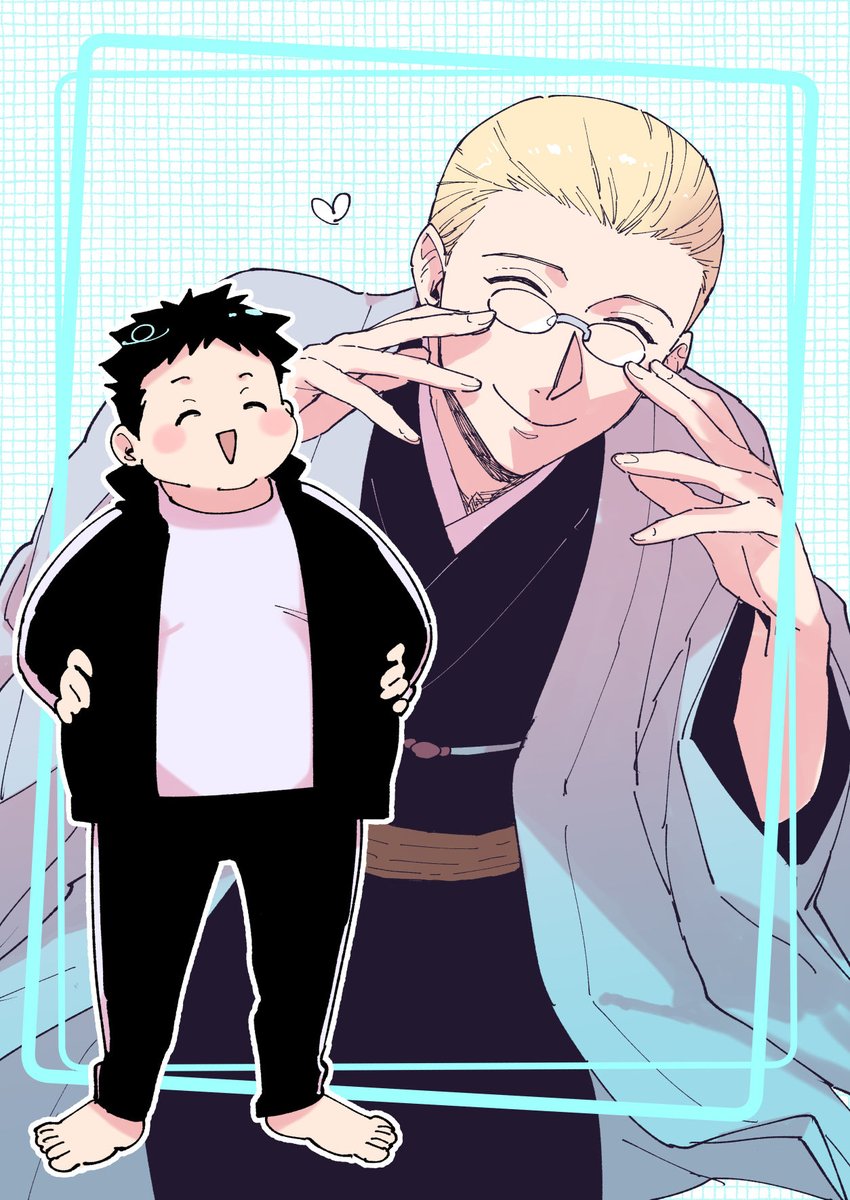 hiwomus's tweet photo. 兄と弟の眼鏡を借りてはしゃぐ次男 https://t.co/AOCygL92xo