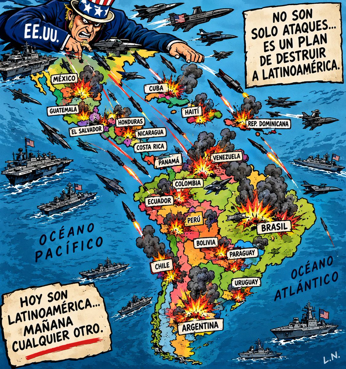 yitron7's tweet photo. @tunykollmann LA DESESPERACIÓN QUE HAY DESDE ESTADOS UNIDOS EN ANIQUILAR TODO PODER POLÍTICO A FAVOR DEL PUEBLO DE LATINOAMÉRICA ...ES OBSCENO https://t.co/ZPmf7EeU9Q