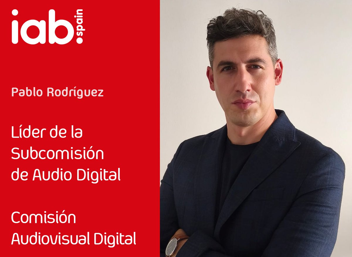 IAB_Spain's tweet photo. Pablo Rodríguez, Sales Director de Loud Intelligence, ha sido elegido Líder de la Subcomisión de Audio Digital, perteneciente a la Comisión Audiovisual Digital de IAB Spain.

Desde la asociación, le damos la enhorabuena. 👏

https://t.co/56EdfUZTVa https://t.co/MW6nmvwm7e