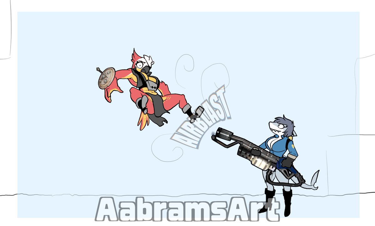 AabramsArt's tweet photo. I was told u guys might like this
#tf2 #furry #oc #shark #bird https://t.co/GIPQftB5Yx
