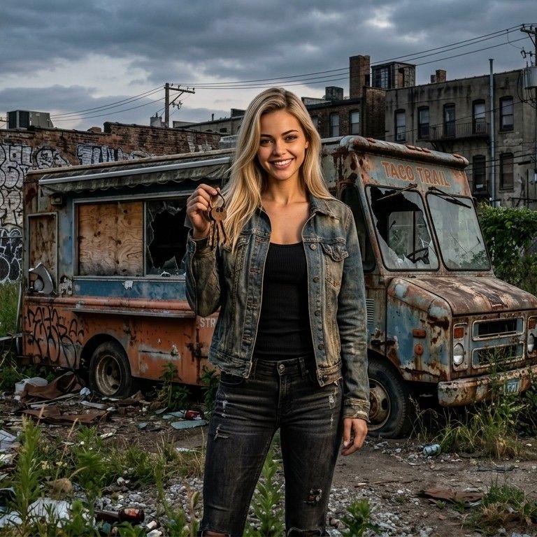 SensualSlices's tweet photo. Well… I did it! 🥹🍕 I’ve taken my first step toward my dream! The big place isn’t happening just yet, so with Kim’s advice, I’m starting with a food truck. It may look like a dumpster right now 😂 Who wants to help me turn this little truck into Sensual Slices? 😏🔥 https://t.co/vwxUDesFPA