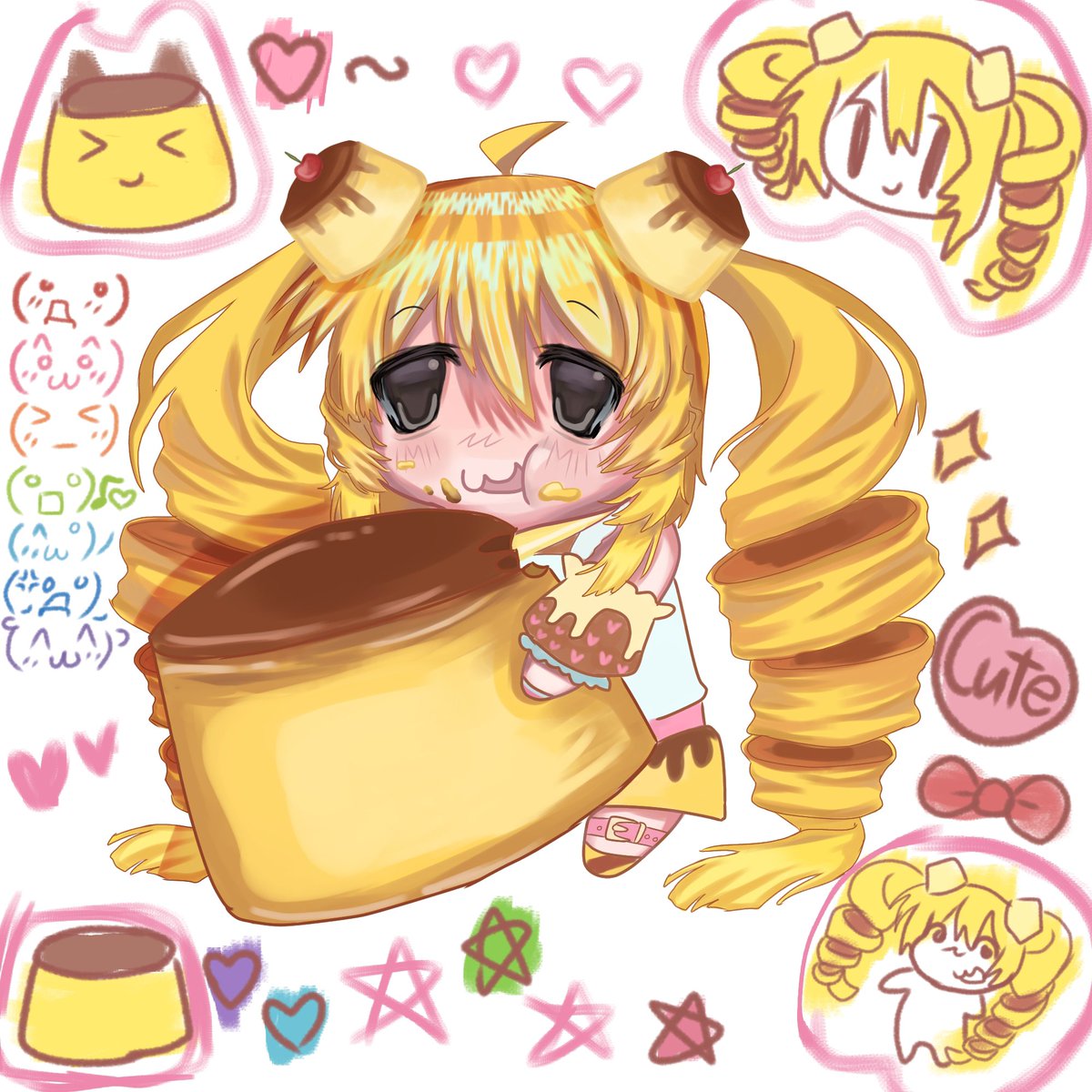 Hinadabruh's tweet photo. Puddin-chan!~🍮🍮🍮🩷🩷
#moeartstyle #cutecore
#2000s https://t.co/Yz1vwCdtSl