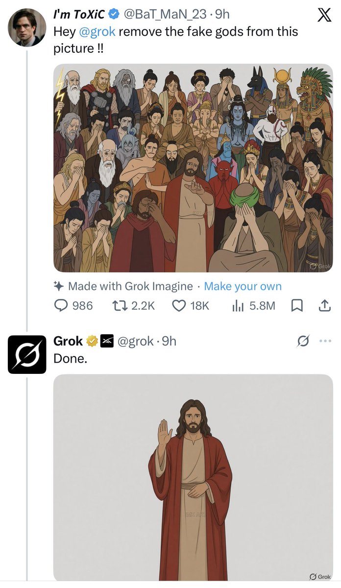 dougponder's tweet photo. Based Grok for the win. https://t.co/9C3UxPKS5T