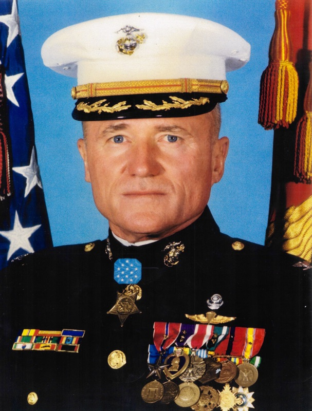 VoicesfromNam's tweet photo. Born September 30, 1931, on a farm outside Herndon, Virginia: Wesley Lee Fox. Oldest of ten kids. He quit school after the eighth grade because he planned to be a farmer.
Then Korea started. He enlisted in August 1950, a few days before turning 19, planning to do four years and go back to the farm.
He stayed 43 years.
He was wounded in Korea in 1951 and went back for a second tour anyway. After that he was a drill instructor, a recruiter, and a Force Recon platoon sergeant. Sixteen years after he enlisted, the Corps commissioned him as an officer.
On February 22, 1969, First Lieutenant Fox was commanding Alpha Company, 1st Battalion, 9th Marines, during Operation Dewey Canyon in the northern A Shau Valley.
His company ran into a large, well-hidden North Vietnamese force. An enemy blast wounded Fox and every member of his command group except his executive officer. Fox kept going anyway. He knocked out an enemy position himself, ordered the assault, and moved through the fire calling in air strikes.
Then his XO was mortally wounded, and Fox was the only officer left. He reorganized the company and led it forward with grenades until the enemy broke.
He was hit again in the final assault. He refused medical attention, set up the defense, and personally made sure his wounded got out. His Marines took the entire bunker complex.
Nixon gave him the Medal of Honor in 1971.
He didn't retire until 1993, when he hit the mandatory age of 62, which made him one of the very few Korean War veterans still in uniform during the Gulf War. Then he spent eight more years in uniform training cadets at Virginia Tech.
From eighth-grade dropout to colonel. Happy birthday, Colonel.