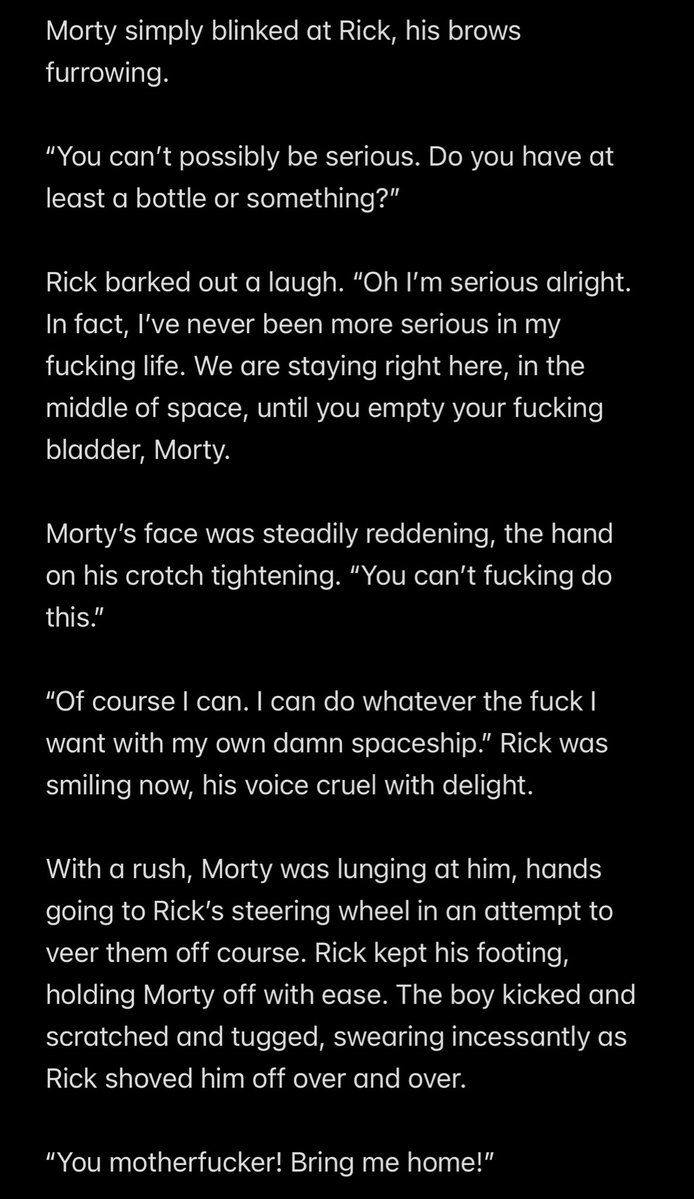 willowingwinds's tweet photo. //nsfw #rickorty #kinktober Day 1: Bratting, Watersports (4/6) https://t.co/HKsMLxuLaB