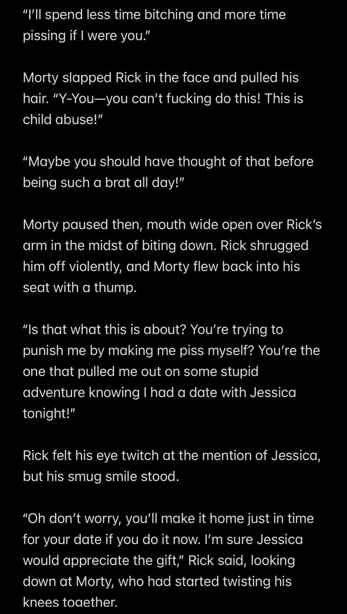 willowingwinds's tweet photo. //nsfw #rickorty #kinktober Day 1: Bratting, Watersports (4/6) https://t.co/HKsMLxuLaB