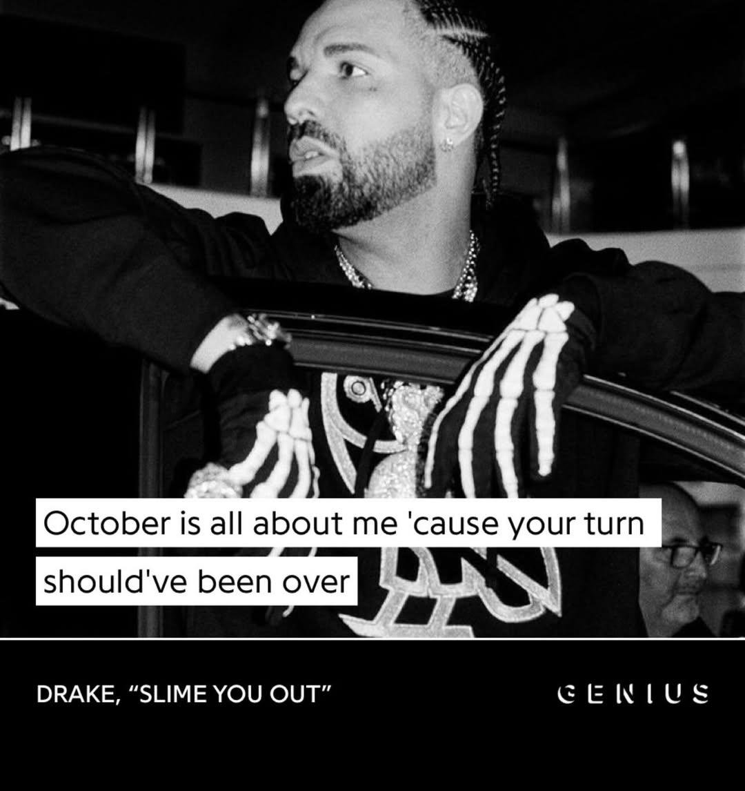 offical_ajwhite's tweet photo. Drake rapping about October 🦉 https://t.co/UtCub1Abxs