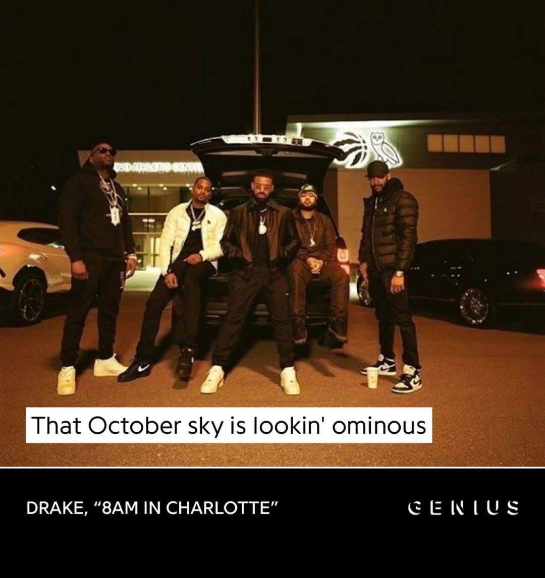offical_ajwhite's tweet photo. Drake rapping about October 🦉 https://t.co/UtCub1Abxs