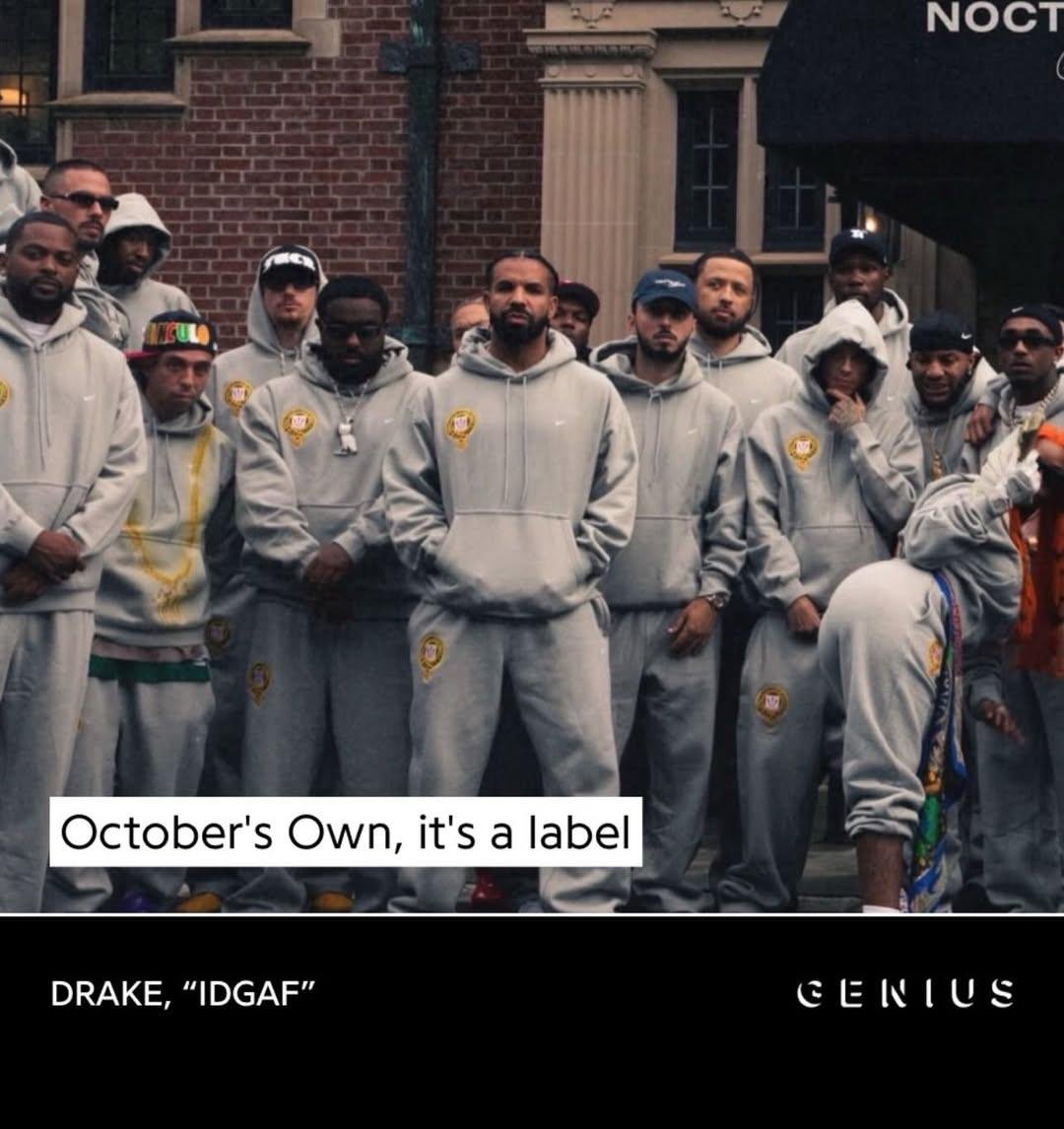 offical_ajwhite's tweet photo. Drake rapping about October 🦉 https://t.co/UtCub1Abxs