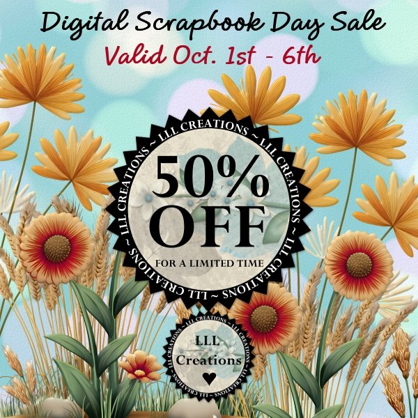 LLLCreations's tweet photo. 50% OFF MY ENTIRE SHOP!!
Includes all my newest releases and photobooks,  everything!
Treat yourself here:  https://t.co/jHv68ITMyM

#scrapbooking #scrapbook #digitalscrapbooking #digiscrap #scrapkits #LLLCreations #DSD #DigitalScrapbookDay https://t.co/AJdySxlI4v