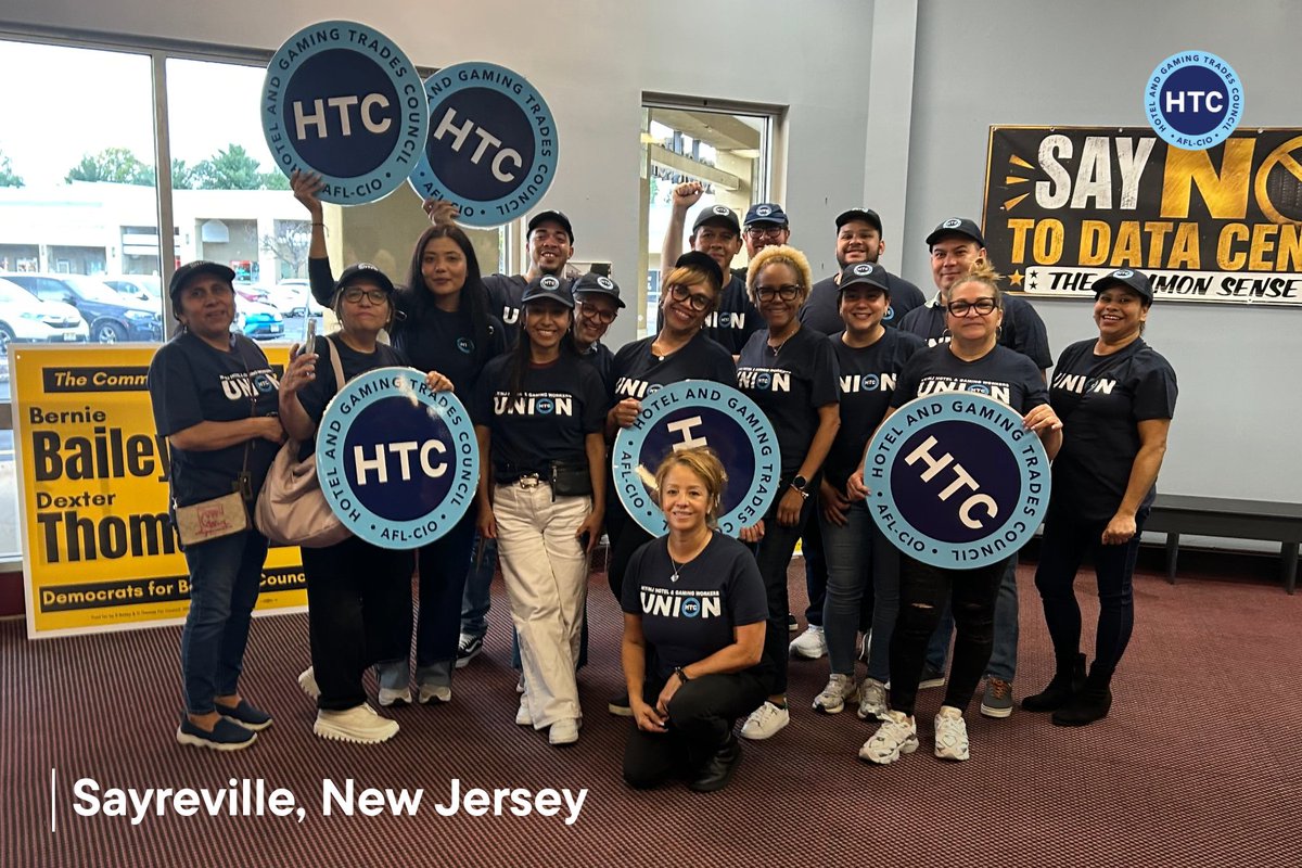 NYHTC's tweet photo. HTC volunteers were knocking on doors in Sayreville last night to support @middlesexdems! #UnionPower https://t.co/DjxQTY8aCq