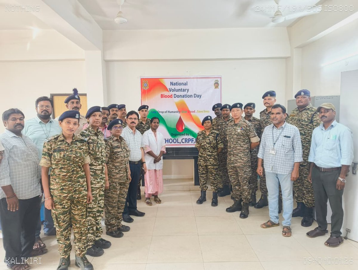 CiatCtr85137's tweet photo. National Voluntary Blood Donation Day was observed at CIATS-3, Kalikiri, on 01 Oct 2026, in coordination with Govt. Hospital, Pileru, Annamayya (AP), under the aegis of Shri Dinesh Pratap Upadhyay, IGP/Principal, CIATS-3.
#NationalVoluntaryBloodDonationDay
#BloodDonation https://t.co/sQy855aSHr