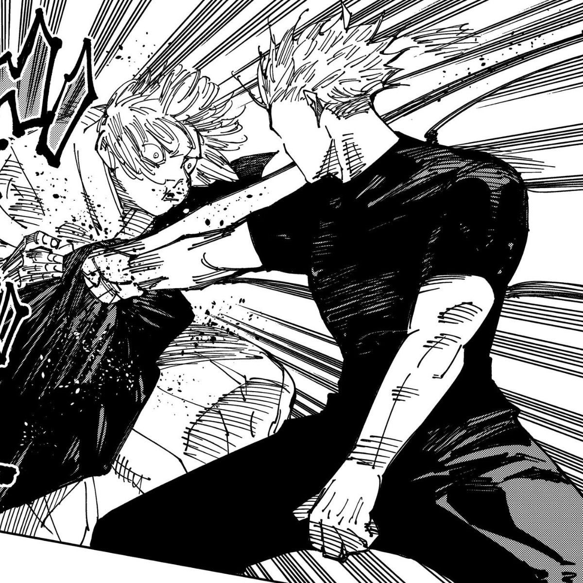 starlessatoru's tweet photo. gojo’s shoulders are HUGE…. he’s so big and muscular omfgg need that https://t.co/ionG3UKOSV