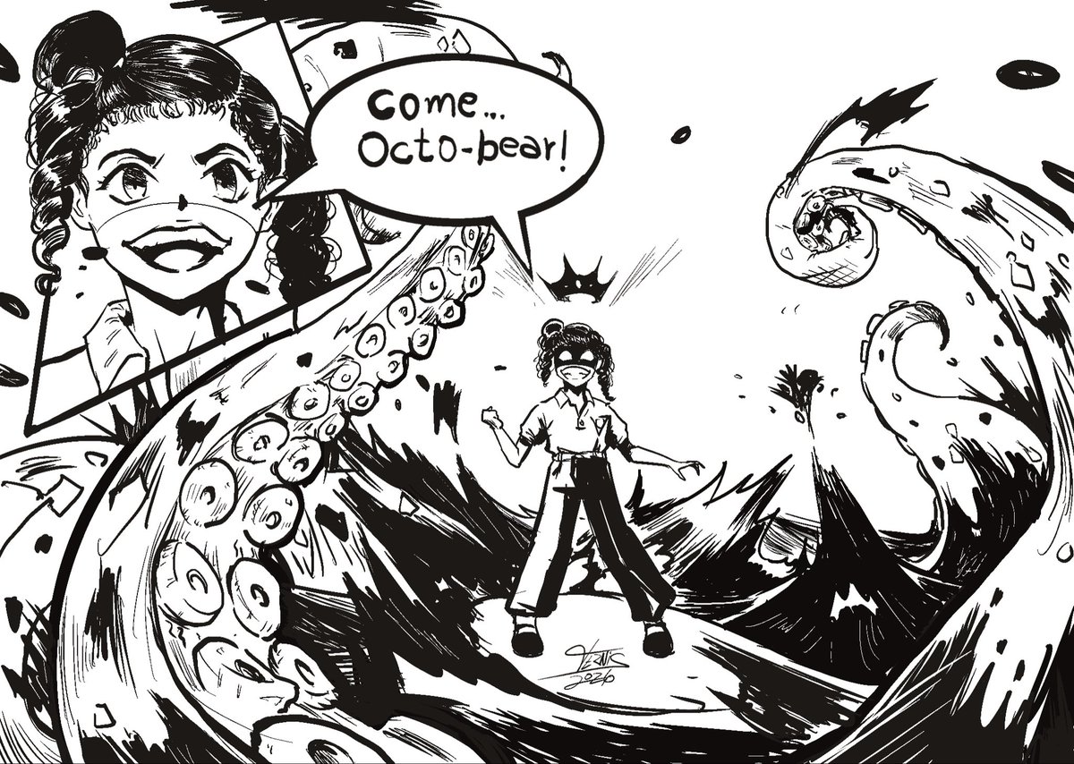 okaocomics's tweet photo. Inktober is back! Always feeling motivated to draw in this month. Open request for this event. #inktober #ink #inktober2026 https://t.co/enADdKCfON