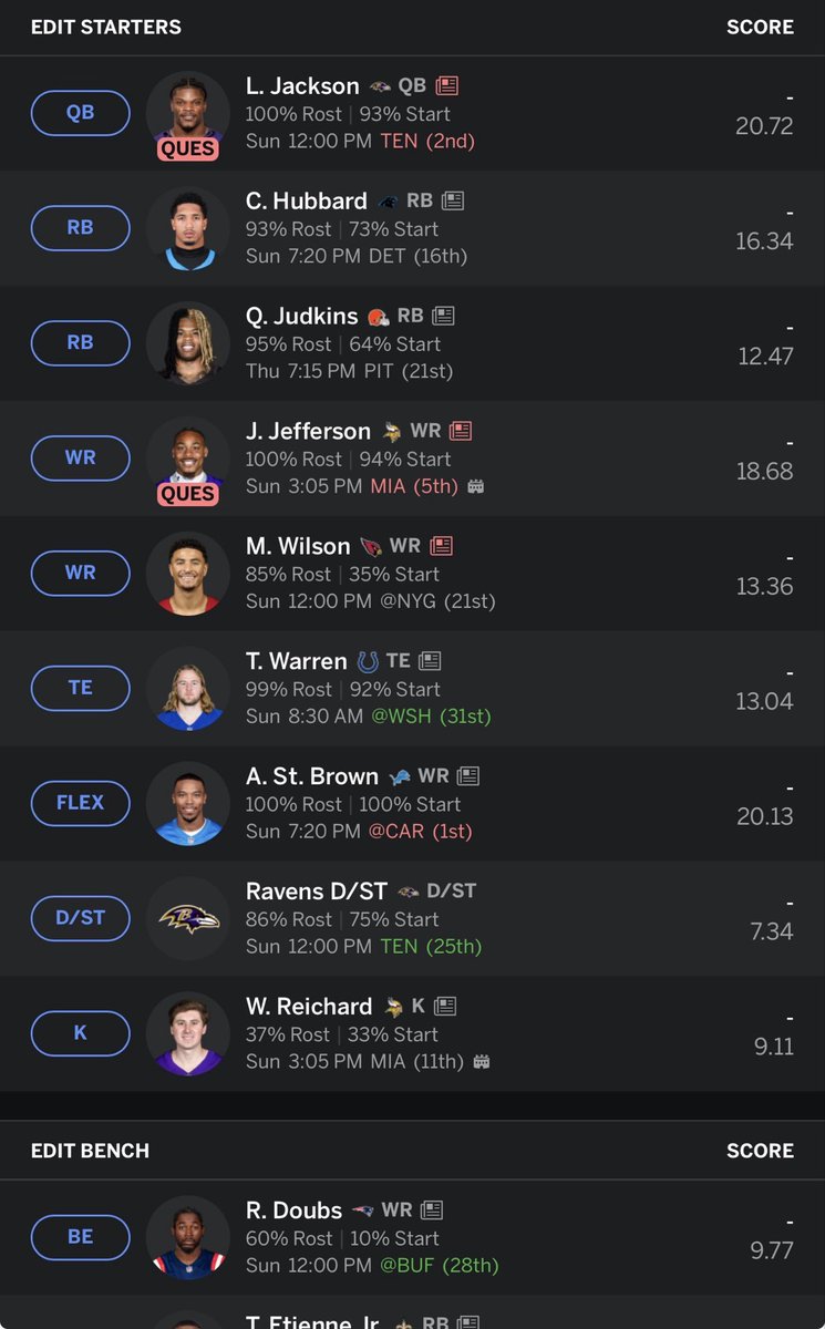 doublecuppme's tweet photo. 90 Day Run. #FantasyFootball #ESPNFantasy https://t.co/2RwhGFCR0U