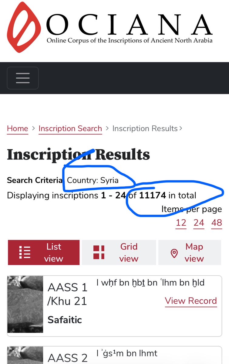 Jdonttalktoo's tweet photo. @S_N_SES @TrillaGz What's up with the idea that it's impossible for Arabs to exist outside of Arabia prior to Islam
Just read the OCIANA corpus dude
You'll find thousands of inscriptions outside of Arabia during the Pre Islamic Period https://t.co/QOggAXjgfs