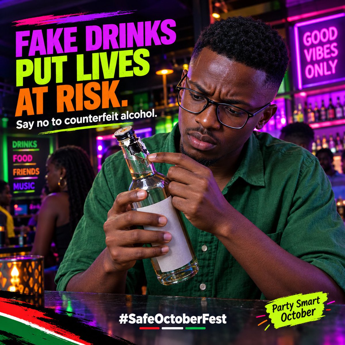 SwtDee1's tweet photo. Remember: Counterfeit and adulterated alcohol put lives at serious risk. Responsible venues protect their revellers first. #SafeOctoberFest https://t.co/WEcDW7H3pE