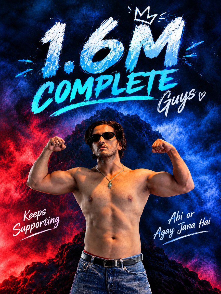aliyankhan_2's tweet photo. 1.6M COMPLETE QAZITOUQEER 

Thank you, guys, for all the love and support! 🫶 Keep supporting Qazi like this, and let’s keep showering him with even more love. ❤️‍🔥

Qazi Rule The Show  🔥 BB20

#Qazi #QaziTouqeer #QaziArmy #QaziIsTheBoss #BB20 #JiohotStar #QaziRockstars https://t.co/FanpaWapok