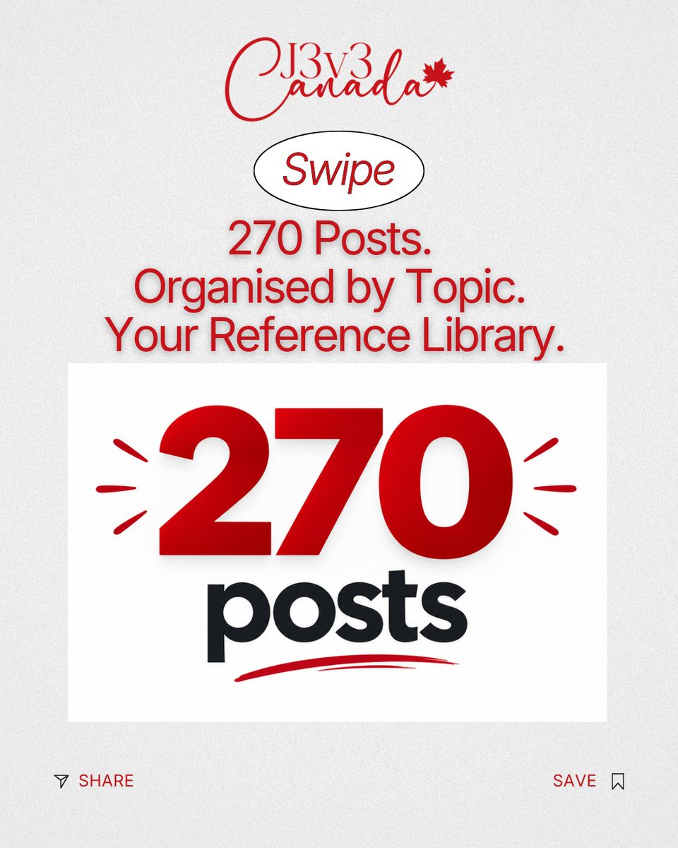 J3v3Canada's tweet photo. Six months of content organised by topic. Scroll back. Save the posts relevant to your stage. Share the ones your friends need. Follow @j3v3canada.
#J3v3Canada #ContentLibrary #270Posts #OrganisedByTopic #YourResource https://t.co/UFgFNY3XcV