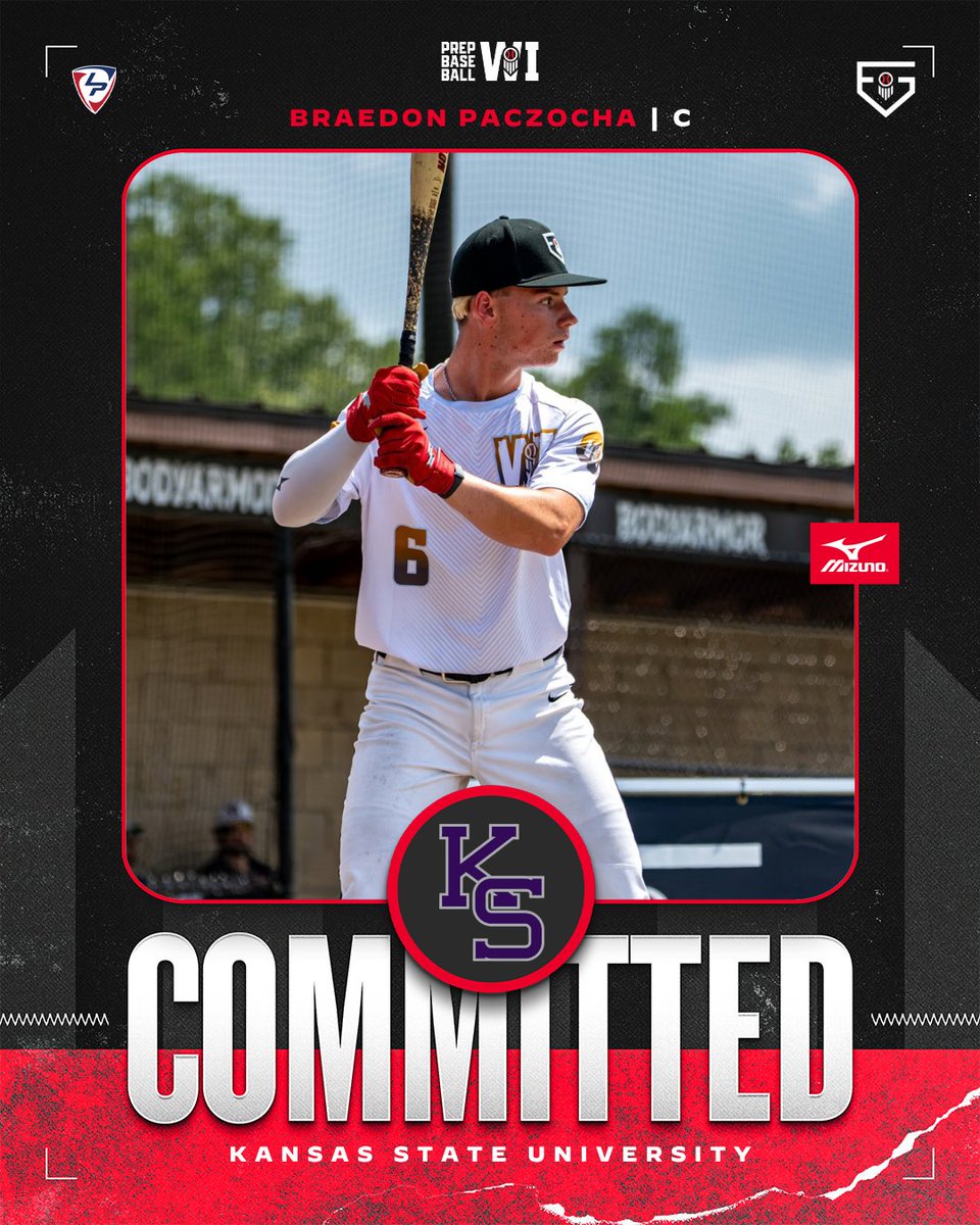 PrepBaseballWI's tweet photo. C Braedon Paczocha (Mukwonago, 2028) commits to Kansas State University.   
 
This is the first #TeamWisconsin 🧀 commitment from the #PBFG26 🙌

Paczocha is currently ranked No. 3 in the state and No. 486 in the country.

(@BraedonPaczocha | @Muk_Baseball | @KStateBSB)

👤: https://t.co/bCxo7xXpJE