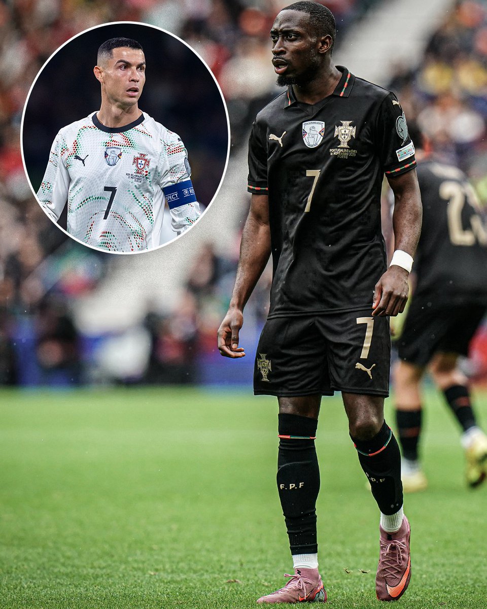 ESPNFC's tweet photo. Less than a year ago, Portugal trotted out a new No. 7 in Carlos Forbs for a World Cup qualifier against Armenia. They're expected to assign the number to a new player against Denmark on Thursday 7️⃣ https://t.co/SBKDpKZ9DU