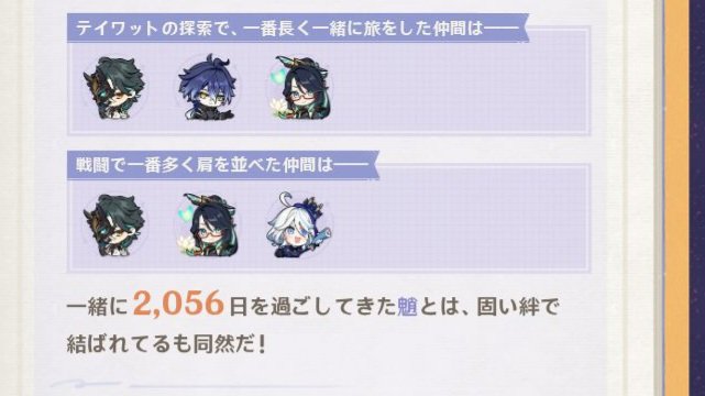 acrylicFF142's tweet photo. もう6周年か～…おめでとうございます～！！🥳

全部に魈さん入ってて笑ったw
そりゃそうよね…約5年間ほぼずっと魈さんパーティーだし…いつもありがとうございます🥹💕
最近サボってるけどこっちもやらなきゃね🫨 https://t.co/MxfslZtfQ2
