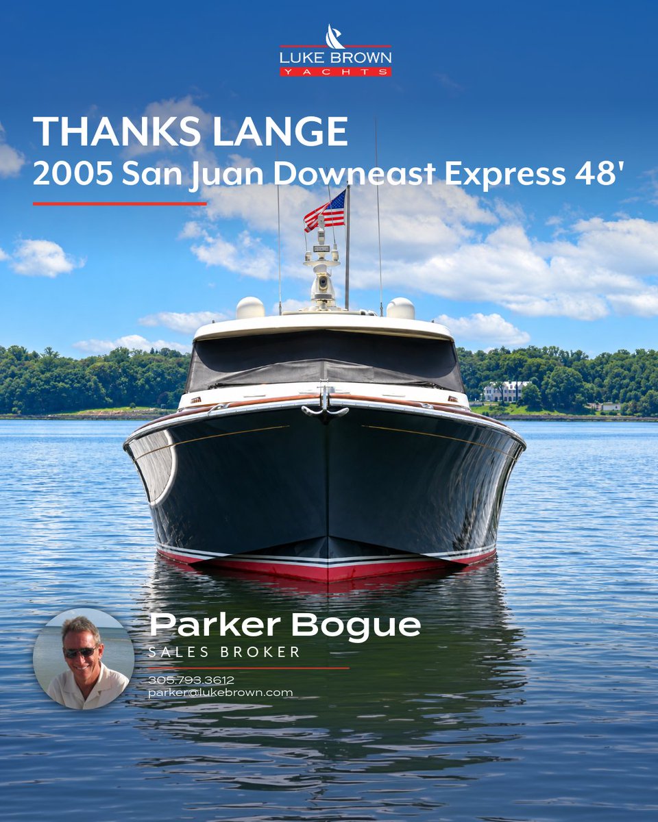 LukeBrownYachts's tweet photo. Inside THANKS LANGE, our 2005 San Juan Downeast Express in Port Washington. New Garmin electronics at the helm, a full galley, salon seating for the crew, and a bright forward stateroom.

Broker Parker Bogue, 1-305-793-3612, parker@lukebrown.com
#SanJuan #YachtForSale https://t.co/Tgoi70ioFF