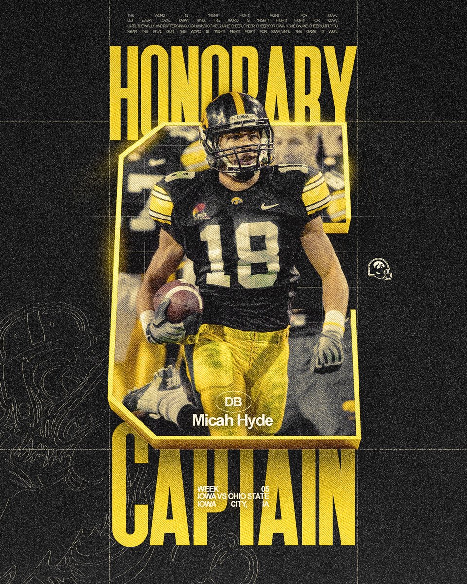 HawkeyeFootball's tweet photo. One of the best to wear the Black &amp; Gold!

Welcome home, @micah_hyde 🐤 https://t.co/TorPcyAAVU