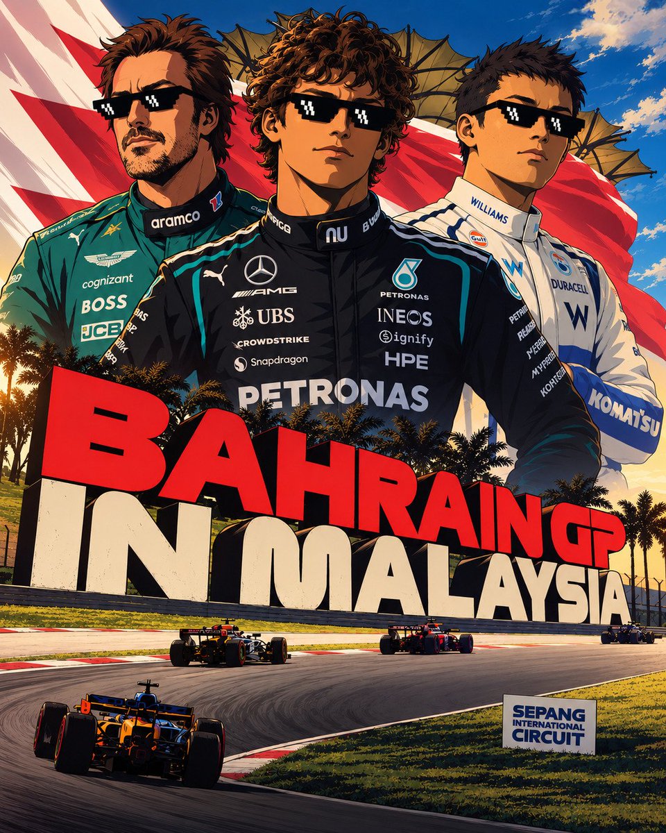 BasedBusterCoin's tweet photo. Sepang is back on the calendar. 🇲🇾🏁
Malaysia GP Pick’em is LIVE in discord.

Lock in your picks, rep the Buster community,
and compete for $25 USDC + $25 in $BSTR.

We’re also getting together for the FP1 + FP3 watch parties. 🏎️

Grab the stream link through the F1 Fan Club on the vhcls app.