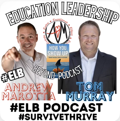 thomascmurray's tweet photo. Always enjoy talking leadership with @andrewmarotta21!

I joined Andrew on the #ELB "Education Leadership and Beyond" podcast to talk about "How You Show Up," leading with intention, strengthening culture, and staying connected to purpose. 📚🎙️

🎧 Listen on Apple Podcasts: https://t.co/pFkOgbtkft

#HowYouShowUp