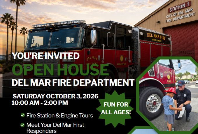 CityDelMar's tweet photo. Coming up from 10 a.m. to 2 p.m. Saturday: An all-ages open house at the fire station to meet our first responders and enjoy snacks, giveaways and live music courtesy of The Rockademy. https://t.co/ZcxtG4q2TM