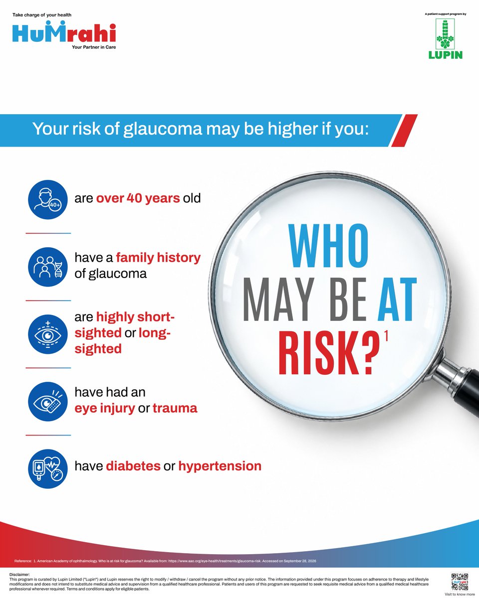 HumrahiCare's tweet photo. Things can change without looking different.
Glaucoma may develop quietly, and diabetes can increase the risk.

Because when it comes to your sight, “I didn’t notice” shouldn’t be the first sign, with Humrahi, your partner in care. 🤝

🔗Website|📞7808777777

#Glaucoma #Humrahi https://t.co/l7Ic1rKgUO