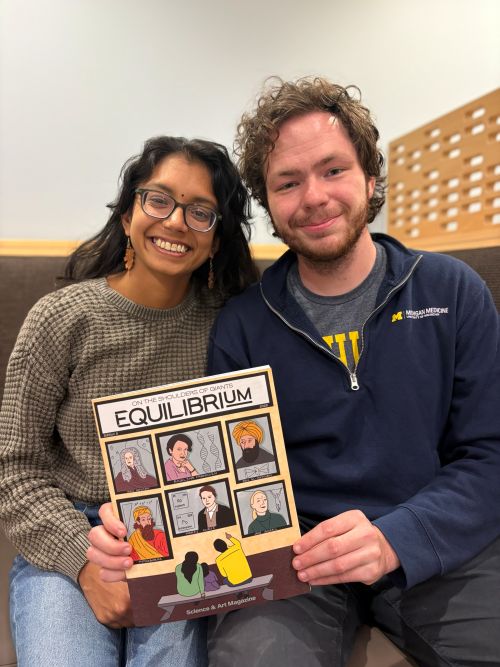 UMichPath's tweet photo. Science meets creativity with MiSciComm! 🔬✨ This U-M student organization empowers graduate students to share science beyond the lab through storytelling, illustration, and outreach. 

See how our @MCP_Grad_Prog students make complex research more accessible and engaging for everyone. https://t.co/d9RoGmEafL