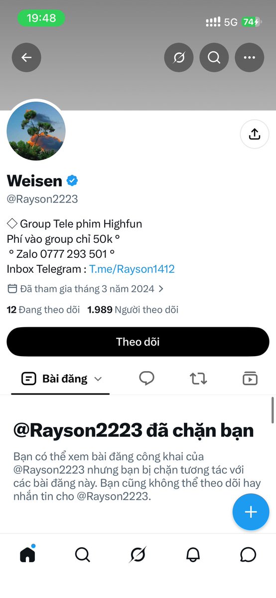 spamluadao's tweet photo. ❌❌❌❌❌❌❌❌❌❌❌❌❌
LỪA ĐẢO
LỪA ĐẢO
LỪA ĐẢO
LỪA ĐẢO
Idol Rayson lừa nhiều. Xưa còn tống tiền cơ
❌❌❌❌❌❌❌❌❌❌❌❌❌ https://t.co/ix4SnI0qUD