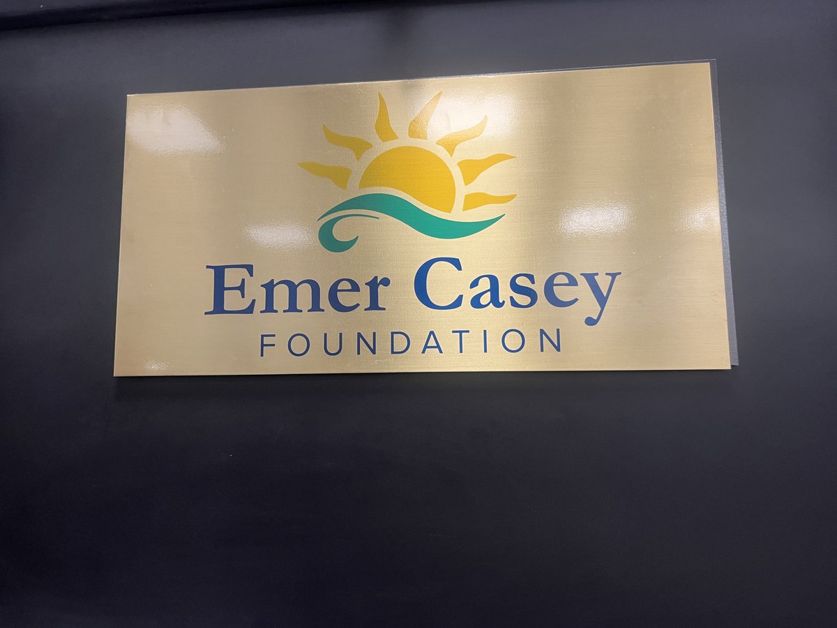 EmerCaseyFndtn's tweet photo. A wonderful plaque unveiling ceremony@CancerInstIRE to mark the 20th anniversary of The ECF. Prof Karen Cadoo presented on inherited cancer genetics and ECF Genetic Counsellor & Data Manager, Kate Brady, updated on referrals/eligibility for genetic testing. #legacy #WorldGODay https://t.co/Ycw3Mv419h