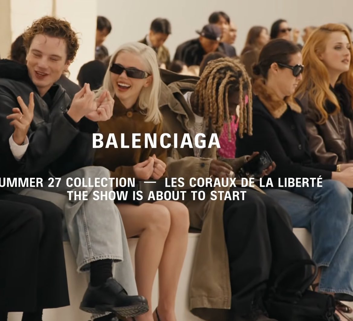 catalogging's tweet photo. OsamaSon spotted at the Balenciaga SS27 show today! https://t.co/Okgwu4vBv6