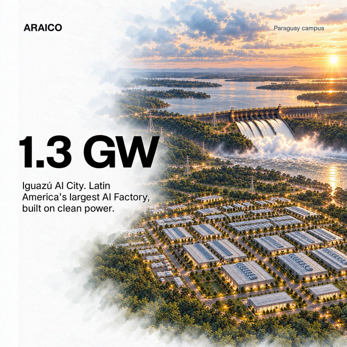 Araico_AI's tweet photo. Today ARAICO comes out of stealth. 

Clean power. Limitless compute.
Building the AI infrastructure of the Americas.🇵🇾🦾 https://t.co/79WsmJi2CR