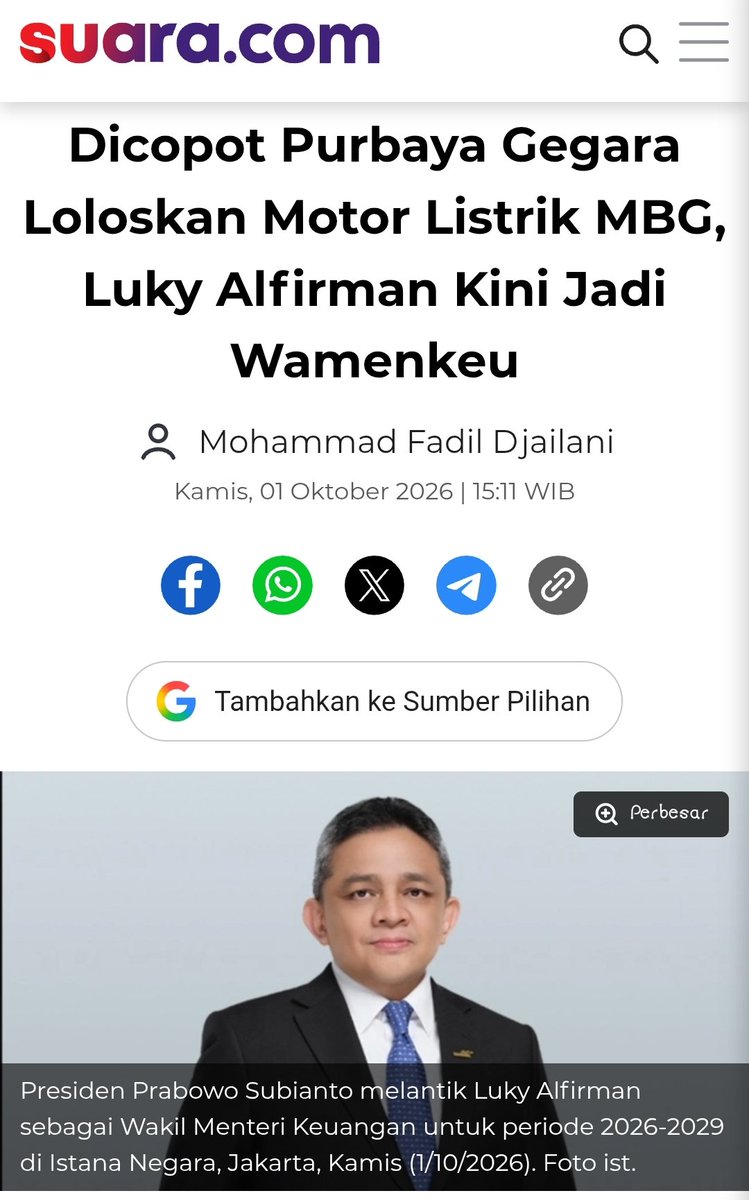 Jelli_cent's tweet photo. Oooooo...
Pantesan Purbaya ga kepake lagi..

Orang yg begini yg lebih "bermanfaat" 😏 https://t.co/bYdGQqZ2bS