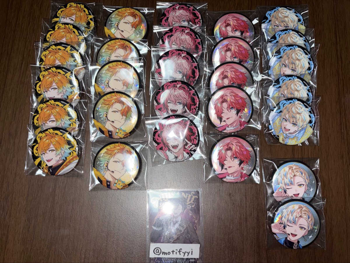 motifyyi's tweet photo. にじさんじ MECHATU-A 1st LIVE Over
Drive！ 缶バッジ 缶バOriens Dytica

譲）画像1.2枚目
求）画像3枚目参照

お気軽にお声がけ下さい。 https://t.co/YRKiZihtRD