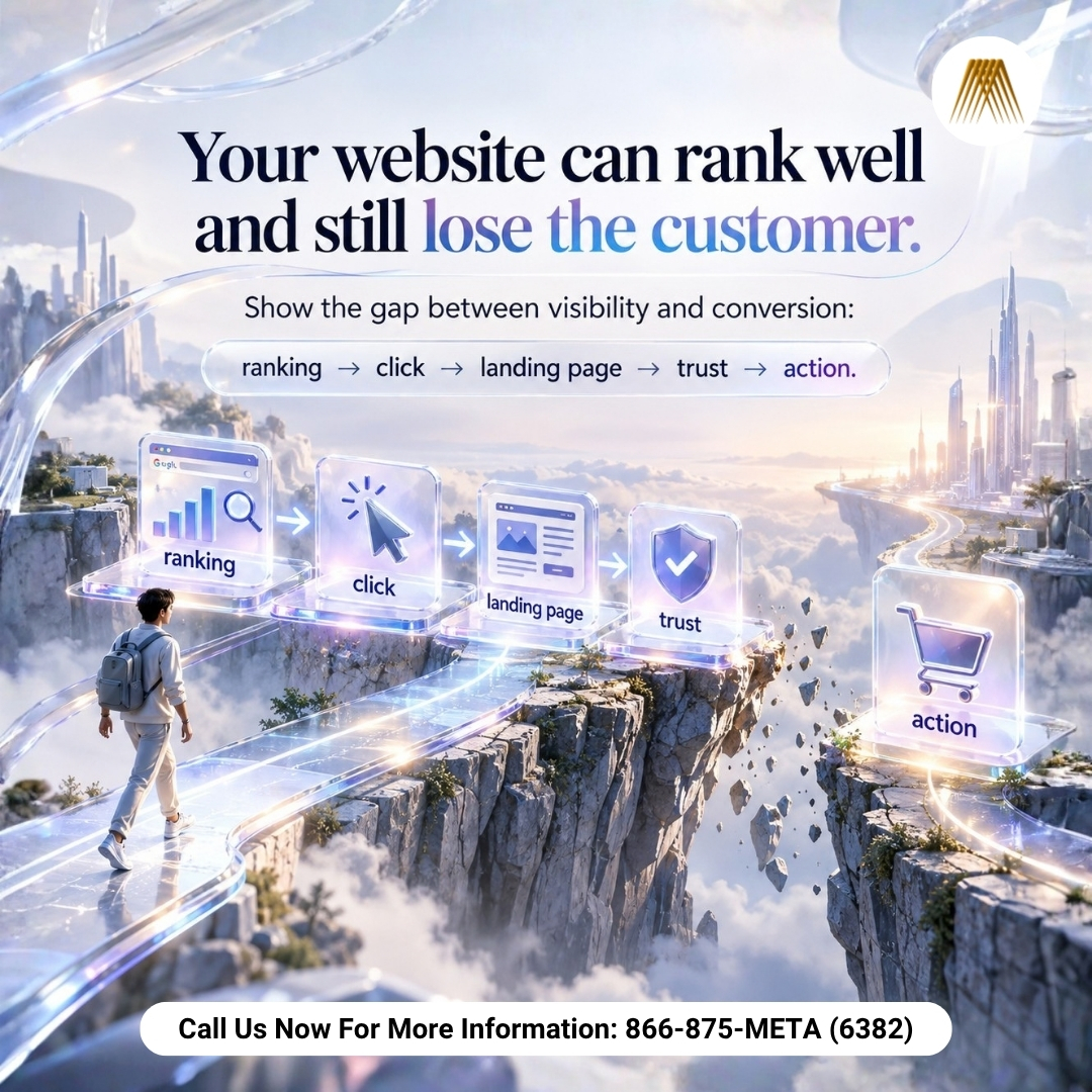 MetaSense's tweet photo. 📈 Ranking is only one part of the customer journey. If the page does not answer the visitor’s question, establish credibility.🔍

📞 Call: 866-875-META (6382)
📅 Appointment: https://t.co/BYqcD9TbDF

#ConversionOptimization #WebsiteStrategy #DigitalMarketing #MarketingStrategy https://t.co/5ZjXEIsvvq
