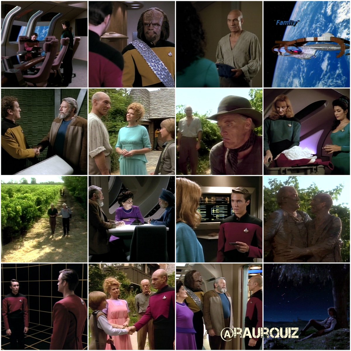 raurquiz's tweet photo. #otd #startrek #thenextgeneration #family #picard #riker #troi #data #laforge #worf #drcrusher #wesleycrusher #robertpicard #mariepicard #sergeyroshenko #helenaroshenko #obrian #guinan #startrek60 @TrekMovie @TrekCore @StarTrek @StarTrekOnPPlus https://t.co/smP3TljXoV