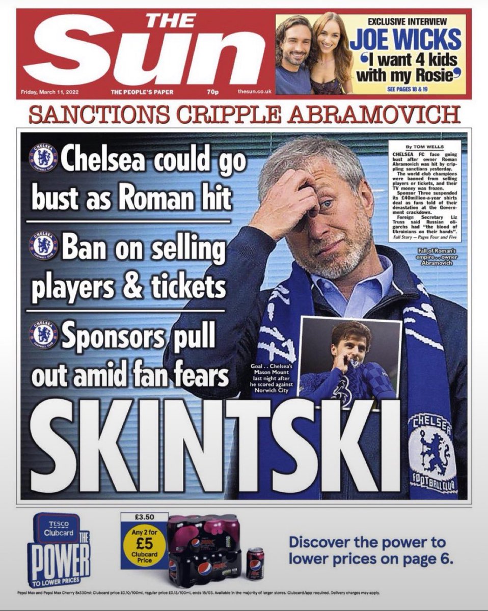 celery_brigade's tweet photo. 3 years after this article, Chelsea became Champions of the world (again) 💙 https://t.co/gow3HwZk7G