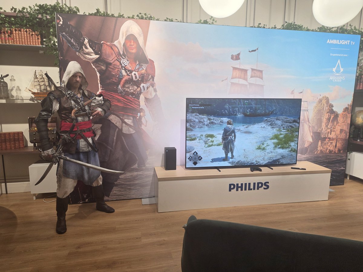 TryAGame's tweet photo. Ce soir, petite demo Philips Ambilight avec Assassin’s Creed Black Flag Resynced https://t.co/5ZB6toSHMb