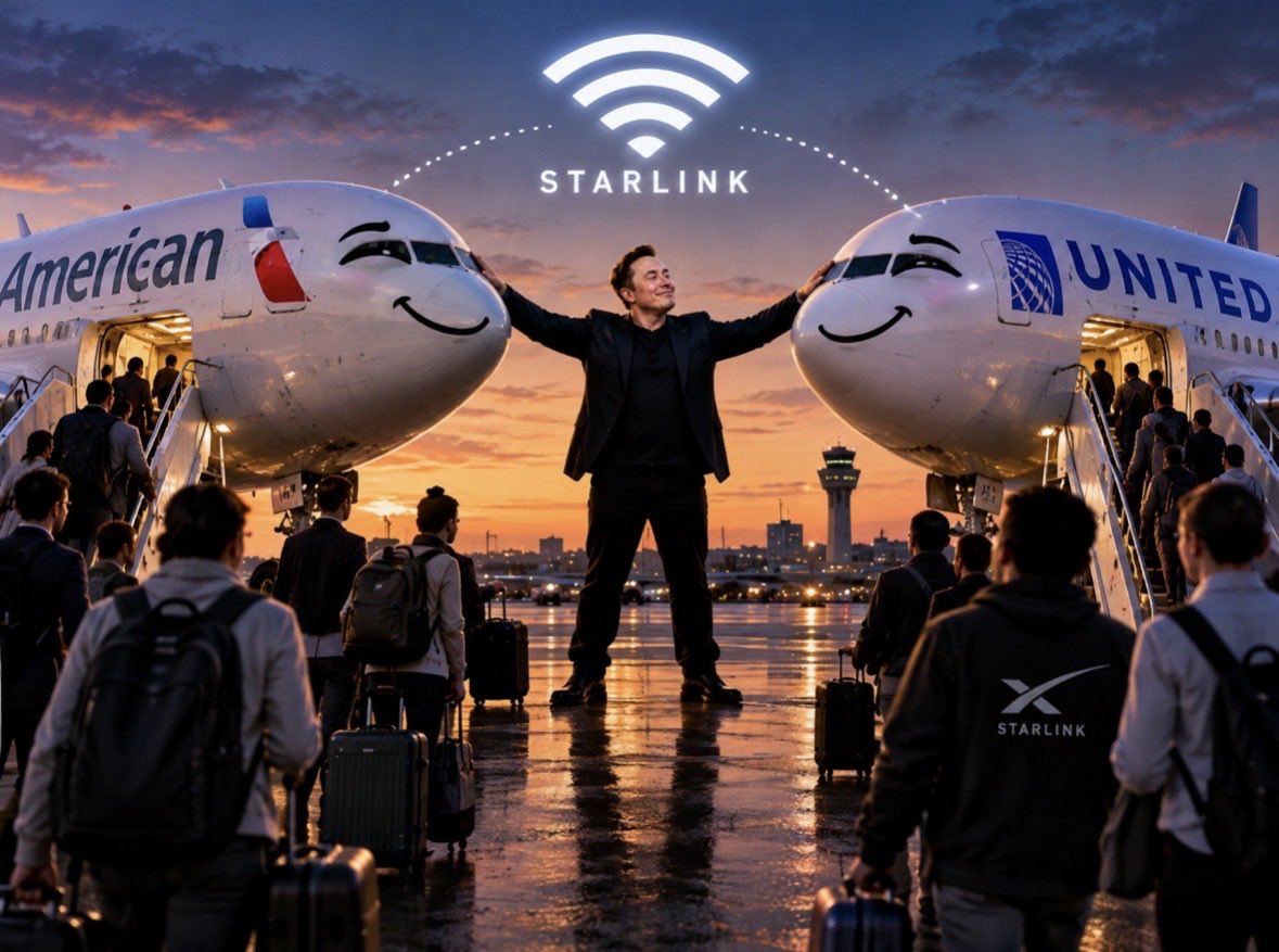 haldenn7's tweet photo. @elonmusk @united @AmericanAir @Starlink https://t.co/bcKBtRD5ts